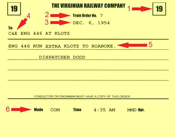 Train order